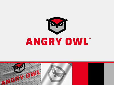 AO Equipment Brand angry bird equipment hoot logo nature outdoor owl red sports