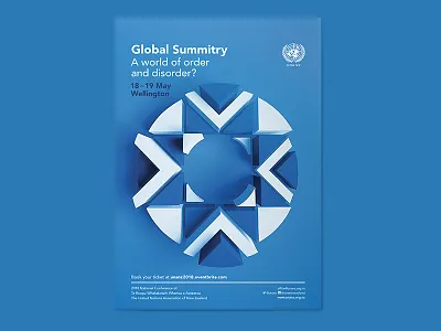 Poster 3d 3dfordesigners blue c4dlite event poster un united nations