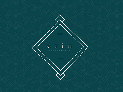 Logo A Day Challenge | Erin Photography | brand design brand identity diamond erin photography logo a day logo design photography logo