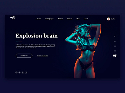 Home screen app beautiful design home preview social ui ux web website woman