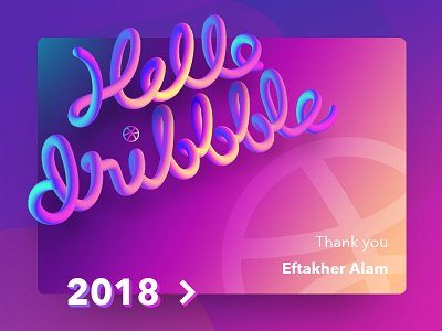 Hello! Dribbble ai debut dribbble family hello invite thanks ui