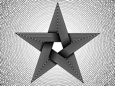 2018 May 15 - Daily Vectors art black and white blend blend tool daily fivebyfive fives pentagon shapes vector