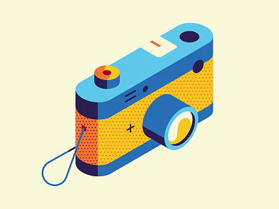 Camera camera halftone icon iconography pattern vector