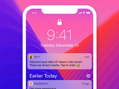 🚕 Land > Tap > Ride airport concept gett iphone x land lyft notification ride transport uber ui ux