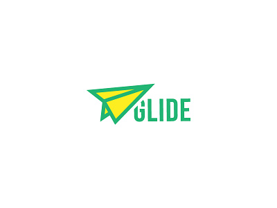 Glide airplane glide logo