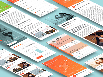 Bodylabs App app creative design fitness health mobile screens ui ux visual design