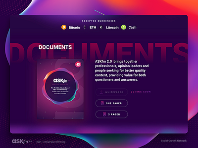 ASKfm.io Website Design 🍭 landing webdesign website