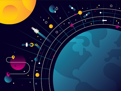 Emerging Space Markets editorial illustration