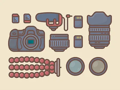 Minimal Kit #2 adventure icon illustration minimal nature packing travel trip ui vector