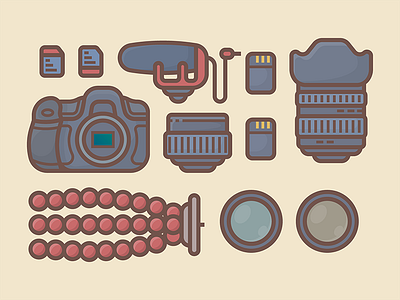 Minimal Kit #2 adventure icon illustration minimal nature packing travel trip ui vector