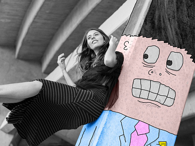 Nervous wreck draw illustration model photo photography
