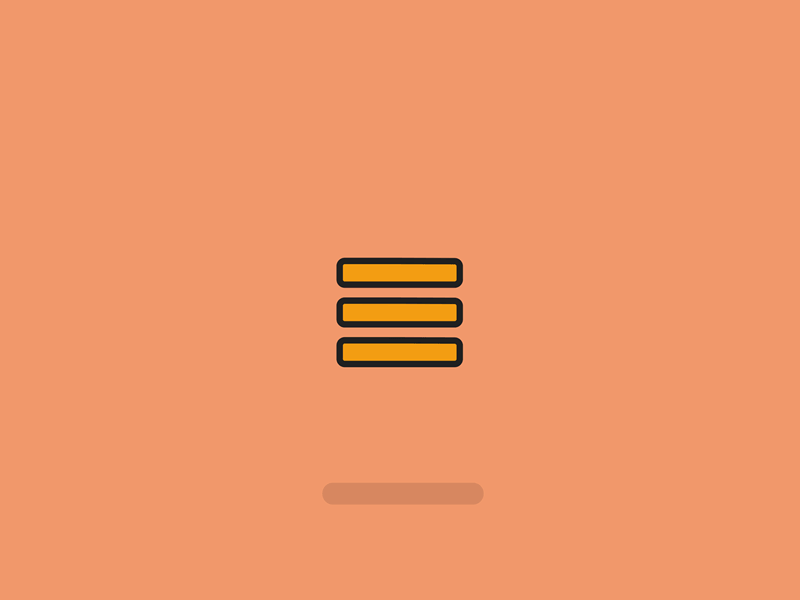 Hamburger Icon Loop. animation burger davegamez design gif hamburger menu icon iconography illustration loop mograph vector