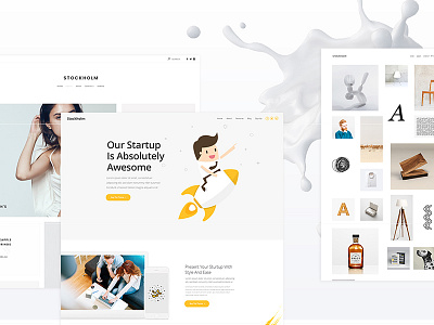 Stockholm / A Themeforest Bestseller clean minimal themeforest ui web design white wordpress wordpress theme