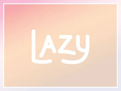 Lazy letters type