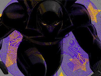 State of the Uniom 5/15 black panther comics design halftone illustration medical news politics