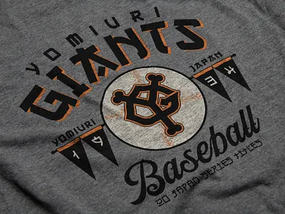 Yomiuri Giants apparel art baseball giants japan logo pennant sports
