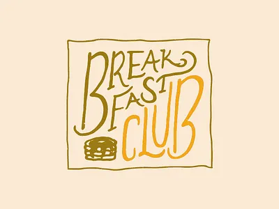 Pancakes For All handlettering pancakes