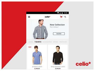 UI for celio clothing store celio clothing fashion ui ui desing ux