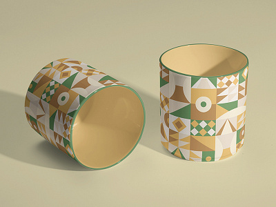 Alpine Pattern Mug colors geometric patterns triangles