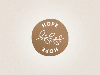 Hope badge hope icon logo logo badge olive branch