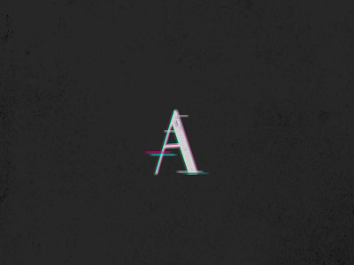 Glitch branding handlettering logo typography vintage watercolor