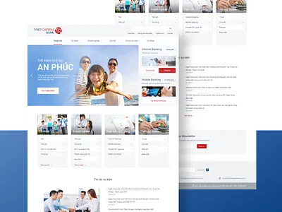 Vietcapital Bank Redesign banking blue finance red redesign ui vietcapital