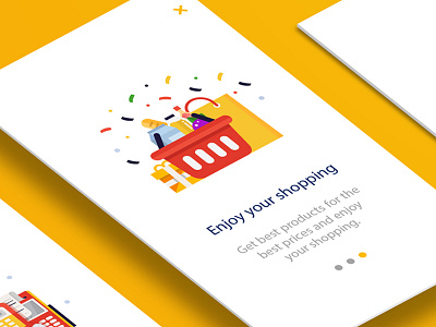 E-commerce onboarding illustration design illustration ui ux vector web