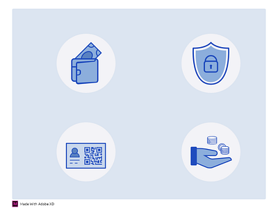 Icons adobe madewithadobexd adobexd icons loyalty qrcode reward security wallet