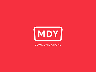 MDY Communications Logo branding communications creative design logo vector