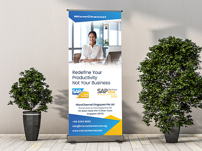 Roll Up Banner Design banner design microchannel roll up banner