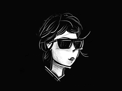 Faye practice sketching sunglasses