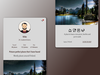 User Profile daily ui design ui