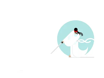VivifyScrum EDU Samurai illustration anime art cartoon character illustration japanese katana samurai simple sword