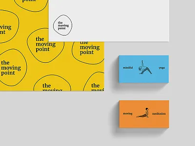 The Moving Point art direction branding business card colour graphic design identity typography