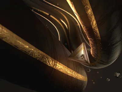 Journey Saatch IS #1 3d animation cinema4d compositing ident lunapark metal octane otoy render saatchi space
