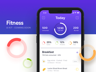 Fitness app diary diet fitness health ios iphonex weight loose