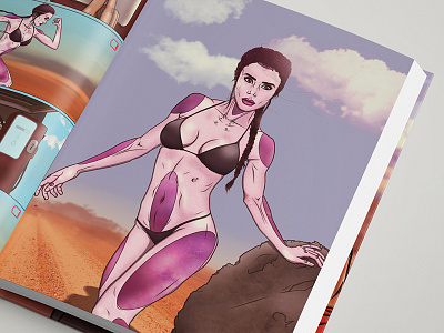 Girl Droid Illustration album chracter comic comics droid fallout girl hot post apocalyptic robot