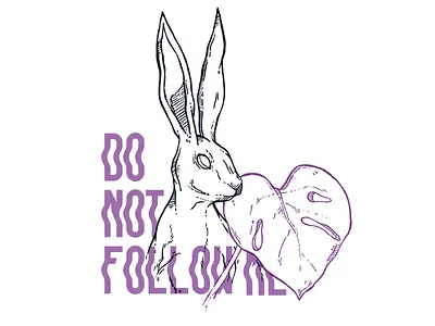 Alice in wonderland rabbit aliceinwonderland deliciosa illustration ink monstera rabbit