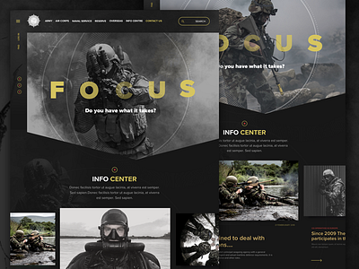 Defence Forces Pitch Explorations dark theme design exploration ui