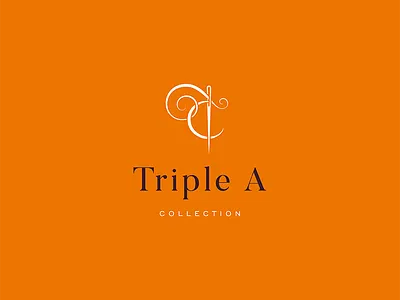 Triple A Collection Brand Identity brand fashion icon logo orange