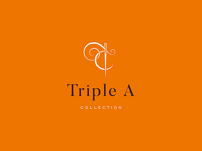 Triple A Collection Brand Identity brand fashion icon logo orange