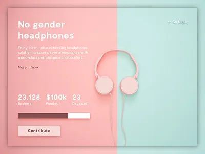 Crowdfunding campaign - Daily UI 32 campaign crowdfunding daily dailyui layout ui ux webdesign