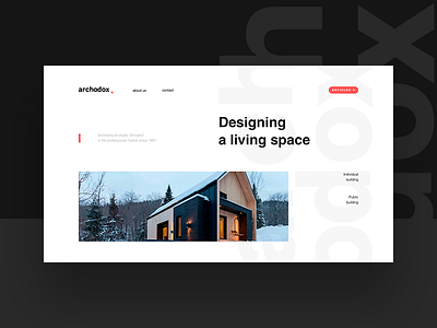 Website for Arhodox desktop fullscreen web webdesign website