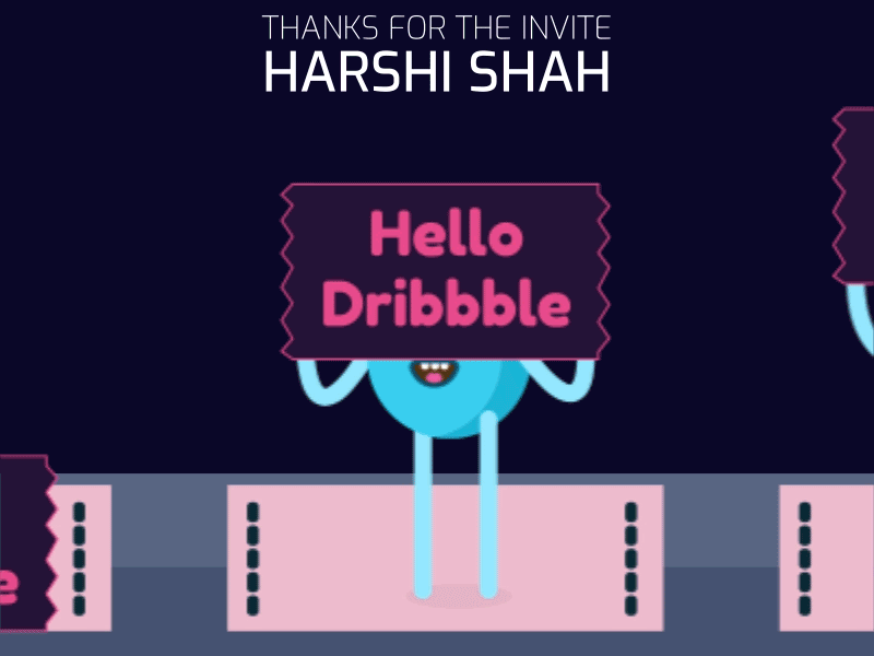 Debut Shot debut shot dribbblers first shot gif loop animation