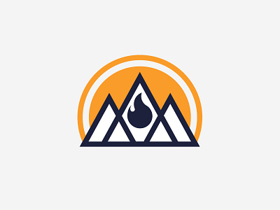 CoachWithSohan logo concept business logo flames logo design logo inspiration minimal design mountains