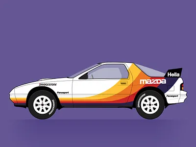 Millen RX7 Tribute car livery mazda millen race racing rx 7 rx7