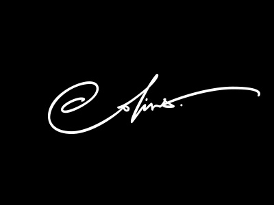 Colins. brushpen calligraphy clothing design lettering logo name signature sport street type wear