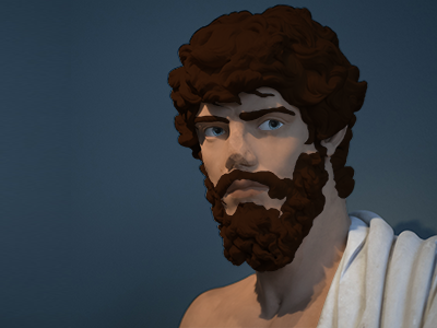 Greek For Dribbble greek man manipulation photoshop statue