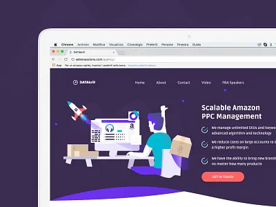 New Home Flat Illustration - DATAbrill flat home illustration interaction landingpage ui ux website