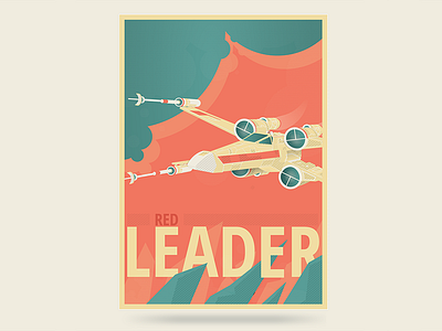 X-wing Star Wars poster fighter illustration pastel poster print starwars xwing